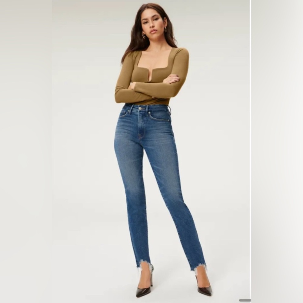 Good American Good Waist Crop Skinny jeans